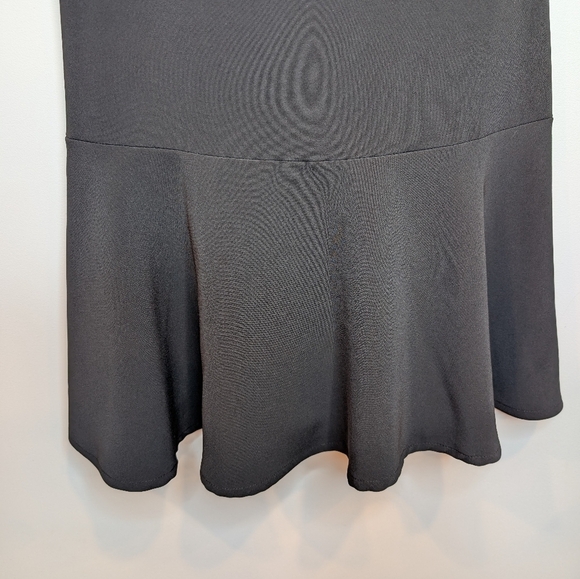 NWT Vintage Y2K 2005 Selected Femme XS Ruffle Bottom Little Black Dress - Picture 9 of 12